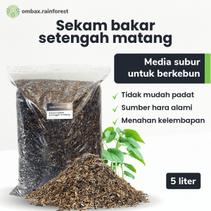 sekam bakar setngah matang